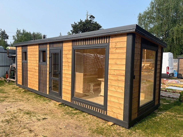 Каркасная перевозная баня 7х2,3 в Суздале