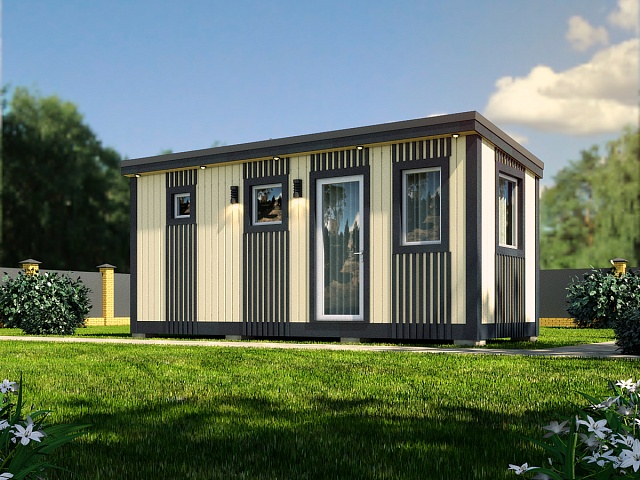 Стильная баня Лофт-11