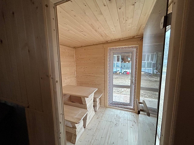 Баня с террасой Скандинавия 10