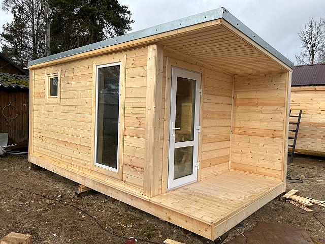 Баня с террасой Скандинавия 10