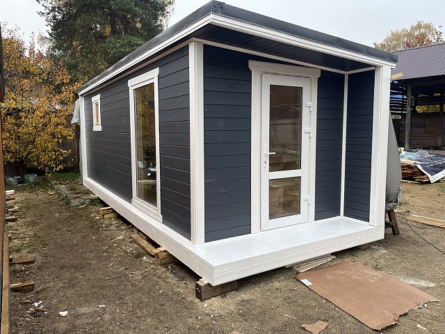 Баня с террасой Скандинавия 10