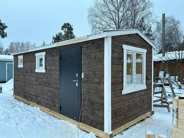 Мобильная баня из бруса ПБ-6 Пестово