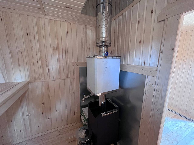 Мобильная баня из бруса ПБ-6 Пестово