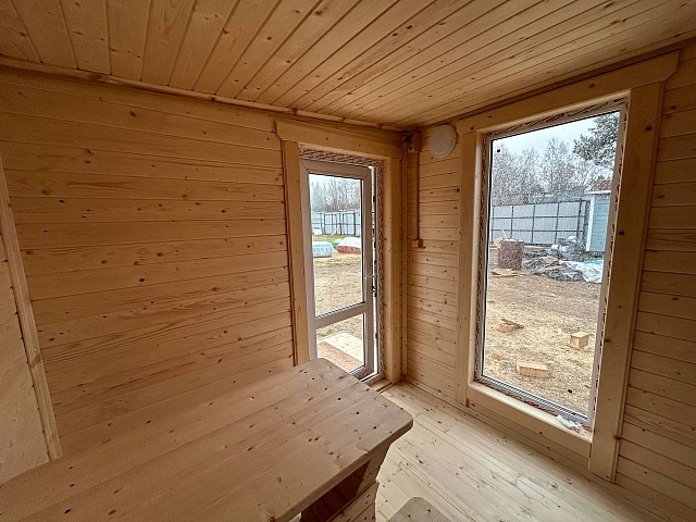 Баня с террасой Скандинавия 10