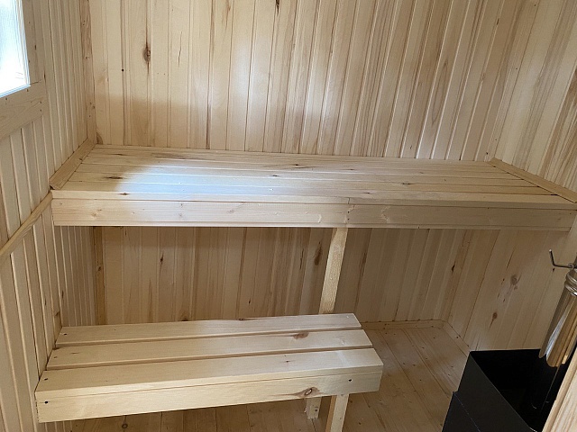 Баня из бруса ПБ-8 с большой комнатой отдыха