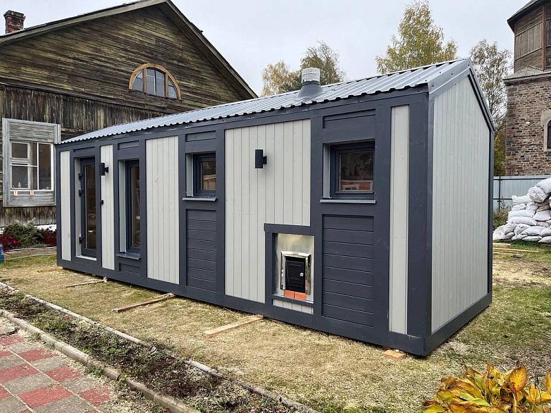 Баня в стиле барнхаус 7х2,3 в Раменском