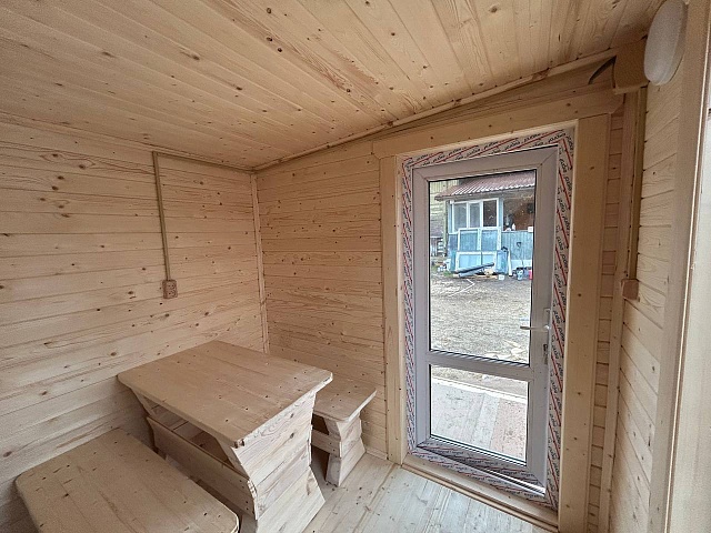 Баня с террасой Скандинавия 10