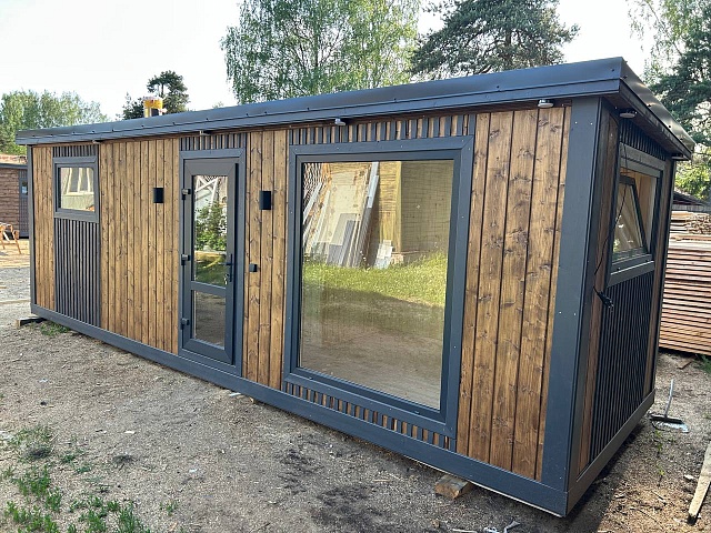 Баня Лофт-6 каркасной сборки с туалетом